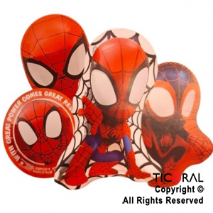 SET DE GLOBOS METALIZADO SPIDERMAN 4 UNIDADES X 1